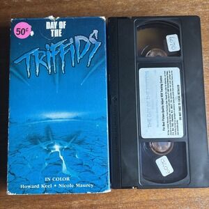 Day Of The Triffids VHS VCR Video Tape Movie Howard‎ Keel  1987 Vintage Horror